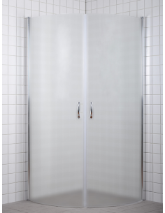 brusedør brusehjørne brusevæg buet moderne badeværelse