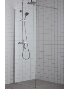 brusevæg brusehjørne moderne badeværelse