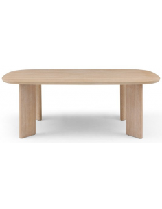 ovalt spisebord egetræ eg