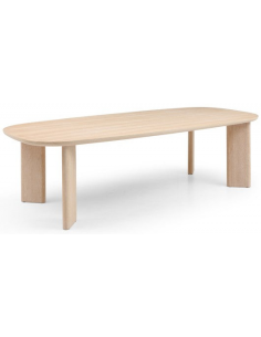 ovalt spisebord egetræ eg