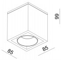 Tubor loftslampe Ø10,8 cm E27 - Hvid