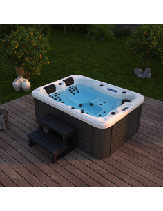 udendørs spa udendørsspa spabad udendørs terrasse led bobler lys tilbud massage whirlpool boblebad