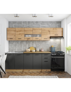 komplet køkken eg sommerhus lejlighed lille