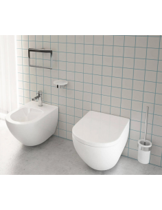 toiletbørste sort messing hvid krom badeværelse 2