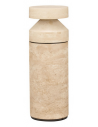 BALMA Udendørs bedlampe i travertin marmor & glas H54 cm 21W LED - Beige