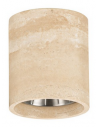 BALMA Udendørs loftlampe i travertin marmor Ø10,2 cm 10W LED - Beige