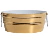 Tinozza håndvask i keramik 58,5 x 40 cm - Guld