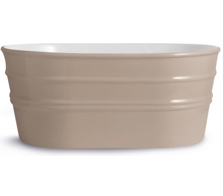 Tinozza håndvask i keramik 58,5 x 40 cm - Sort