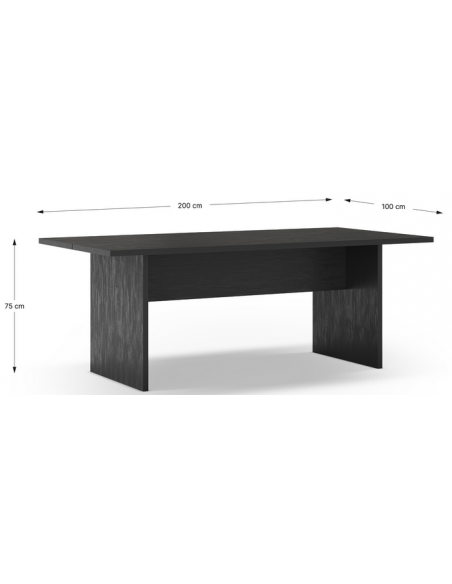 spisebord eg egetræ træ sort