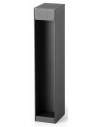 CERLER Bedlampe i aluminium H35 cm 9W LED - Mørkegrå