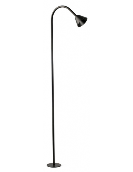 Udendørs bedlamper spyd sort led