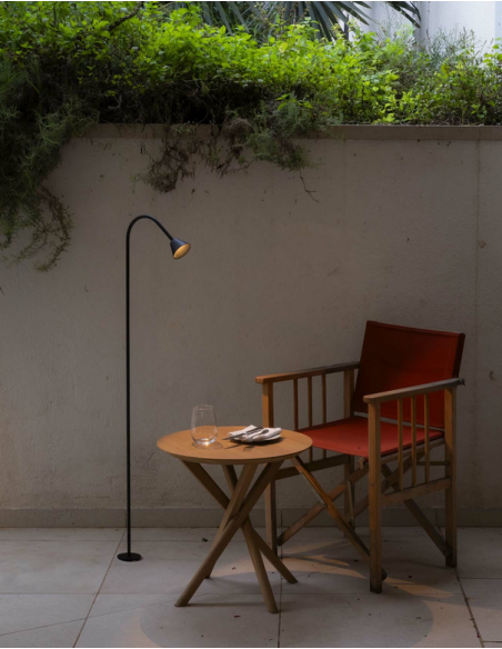 Udendørs bedlamper spyd sort led