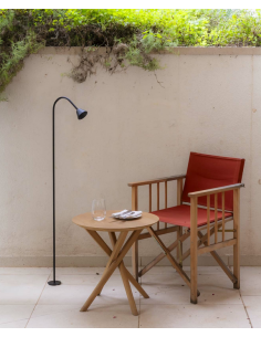 Udendørs bedlamper spyd sort led 2