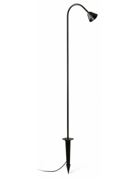 Udendørs bedlamper spyd sort led