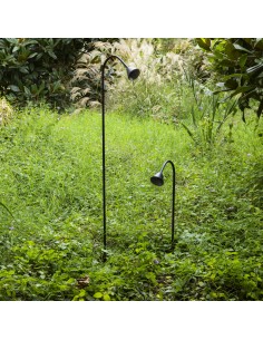 Udendørs bedlamper spyd sort led 2