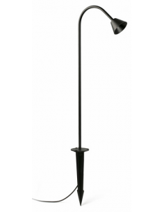 Udendørs bedlamper spyd sort led