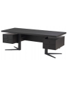 MONTPARNASSE Skrivebord i stål og egetræ B210 cm - Sort