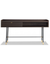 BOFO Konsolbord i metal og egetræsfinér B150 cm - Sort/Brun/Messing
