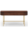 LANTINE Konsolbord i metal og valnøddefinér B150 cm - Valnød/Messing