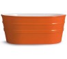 Tinozza håndvask i keramik 58,5 x 40 cm - Orange