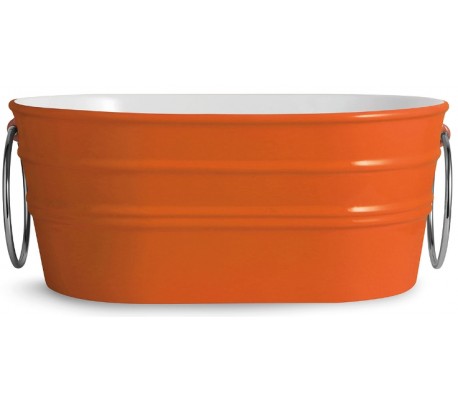 Billede af Tinozza håndvask i keramik 58,5 x 40 cm - Orange
