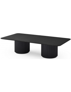 sofabord sort træ aflangt stort