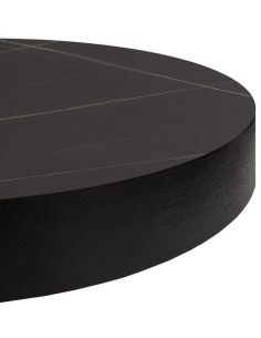 sofabord rundt marmor sort sten 2