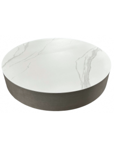 sofabord rundt marmor sten 2