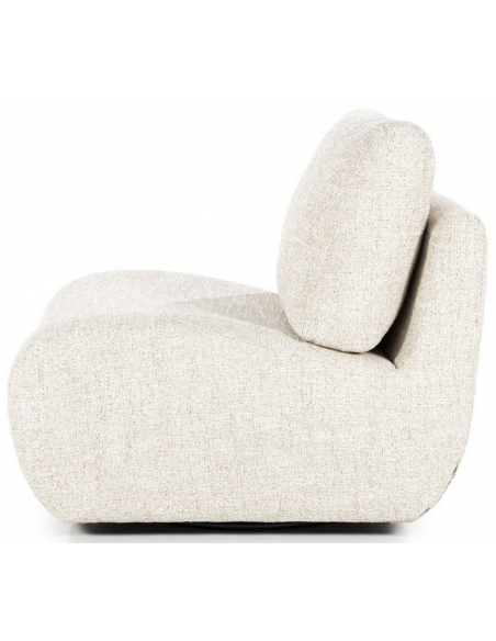 lænestol beige moderne nordisk design skandinavisk drejefod drejefunktion