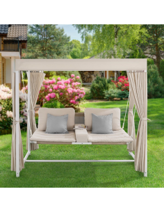 dobbelt solseng havemøbler udendørsmøbler udendørs indretning solvogn daybed 2