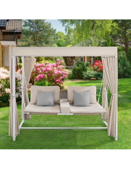 dobbelt solseng havemøbler udendørsmøbler udendørs indretning solvogn daybed