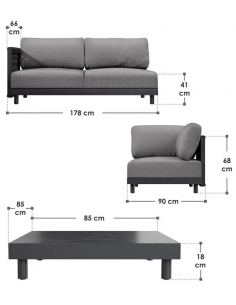 loungesæt havemøbler havesofa loungesofa til haven terrassen 2