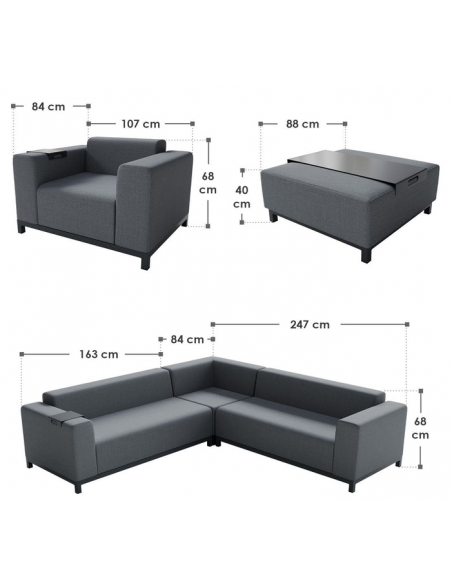 loungesæt havemøbler havesofa loungesofa til haven terrassen