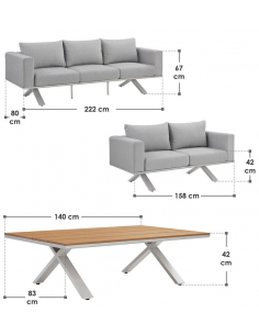 loungesæt havemøbler havesofa loungesofa til haven terrassen 2
