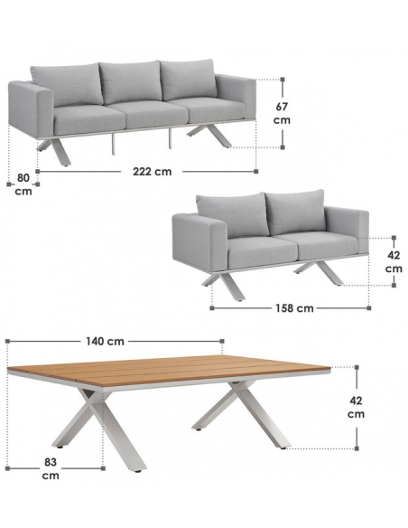loungesæt havemøbler havesofa loungesofa til haven terrassen