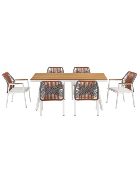 spisebordssæt udendørs havemøbler havebord med havestole polyrattan