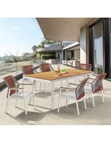 spisebordssæt udendørs havemøbler havebord med havestole polyrattan