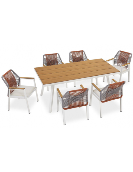 spisebordssæt udendørs havemøbler havebord med havestole polyrattan