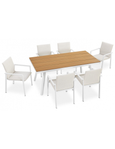 spisebordssæt udendørs havemøbler havebord med havestole polyrattan