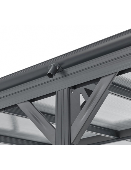 carport aluminium billig grå mørkegrå sort stål