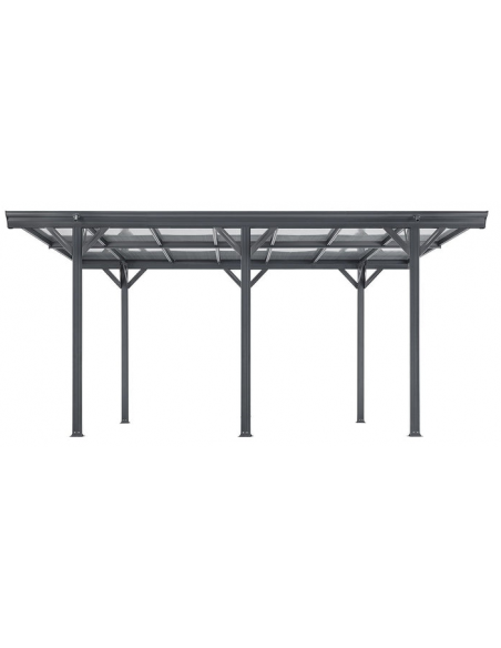 carport aluminium billig grå mørkegrå sort stål
