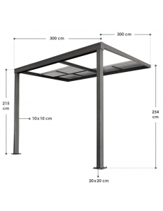 terrasse overdækning terrasseoverdækning pavillon overdækket terrasse med skydetag 2