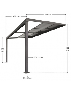 terrasse overdækning terrasseoverdækning pavillon overdækket terrasse med skydetag 2