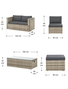 loungesæt havemøbler havesofa loungesofa til haven terrassen 2