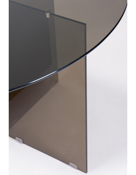rundt spisebord glas 130