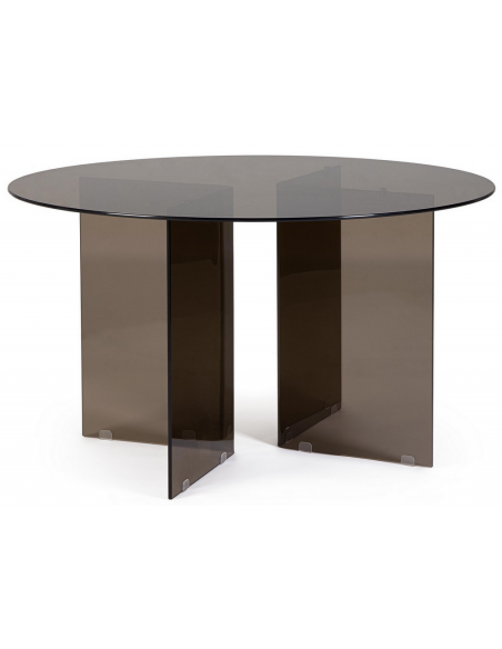 rundt spisebord glas 130