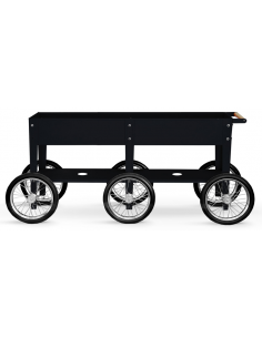 højbed plantekasser havedekoration højbede sort stål hjul