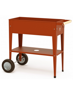 højbed plantekasser havedekoration højbede stål hjul