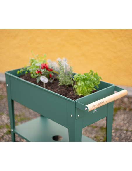 højbed plantekasser havedekoration højbede stål hjul