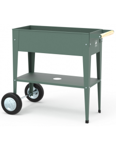 højbed plantekasser havedekoration højbede stål hjul